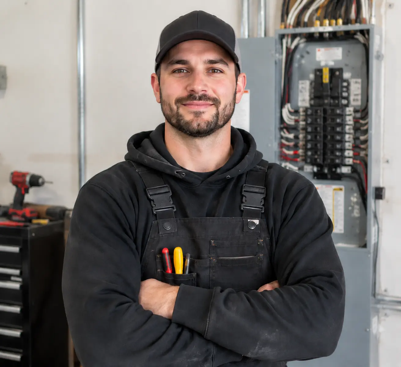 Electrician arrives at your Dundas home
